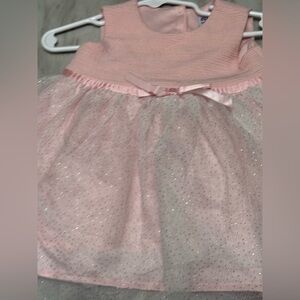 Blueberri boulevard size 12 months pink frilly sleeveless dress